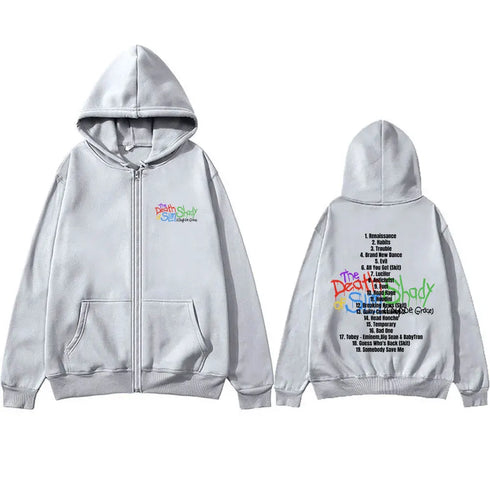 Eminem The Death of Slim Shady Graphic Zipper Hoodie