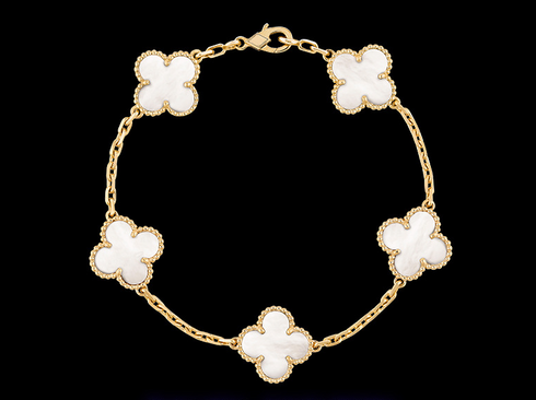 Clover Motif Alhambra Bracelet - 18k Gold