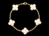 Clover Motif Alhambra Bracelet - 18k Gold
