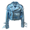 Geneviève Genuine Glossy Finish Leather Winter Jacket