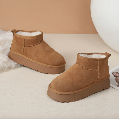 VVS Classic Winter Boots – Genuine Suede Leather, Wool Lined Snow Boots