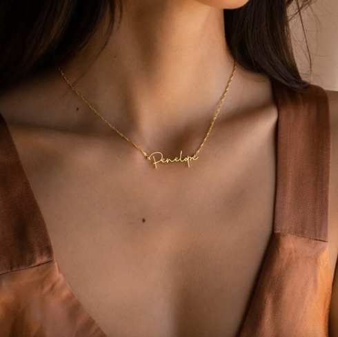 18k Gold/Silver Custom Name Chain