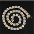 10mm Square CZ Tennis Chain Necklace