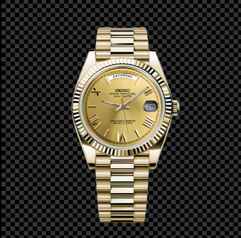 SeikMaster Day | Gold Champagne