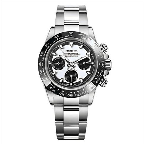 Seiko Mod Daytona | Black White Edition (Reversed Ghost)