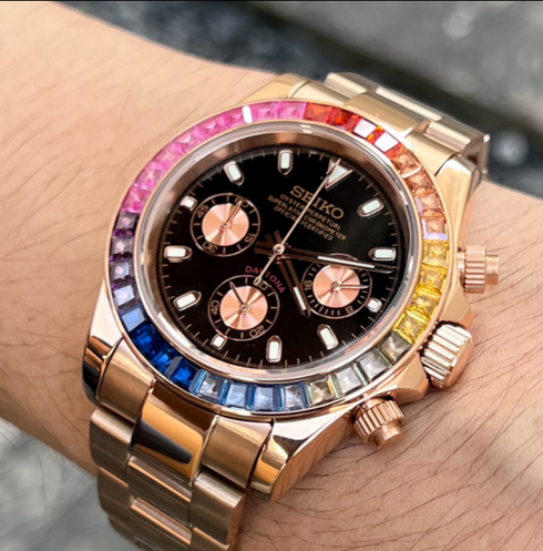Seiktona Daytona | Rose Gold Rainbow