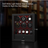 6 Classic Watch Winders for Automatic Watches with 5 Display Slots – Red