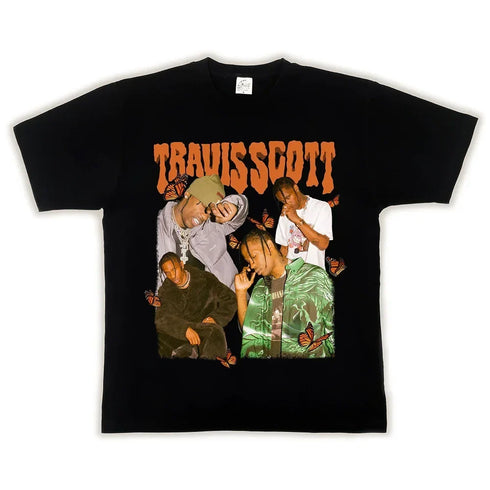 Travis Scott Cotton Graphic Hip Hop T-Shirt