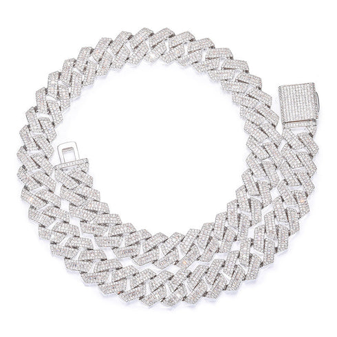 14MM Prong Cuban Chain + Free Bracelet