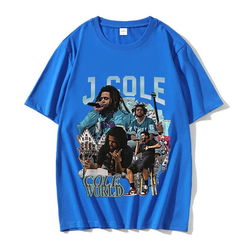 New J. Cole Rapper Vintage Graphic T-Shirt