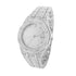 "King Frost" Iced Out Men’s Gold Watch and Miami Cuban Bracelet Luxury Bundle