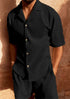 π₯ Men's Summer Corduroy Set β Lightweight Shirt & Shorts for a Stylish, Relaxed Look