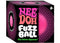 NeeDoh Fuzzball The Velvet Squeeze Squishy Fidget Toy Pink