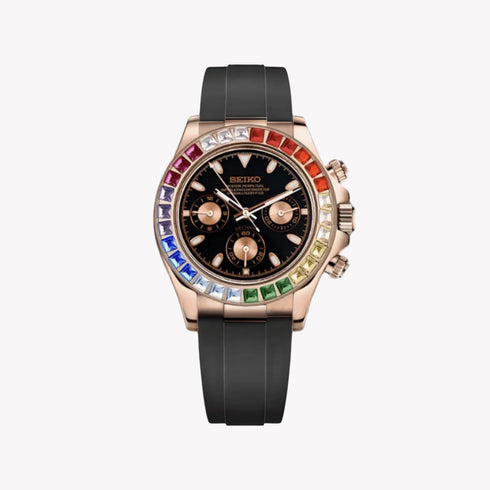 Seiko Mod Daytona | Rose Gold Rainbow