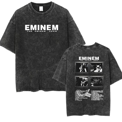 Rapper Eminem Vintage Washed Graphic T-Shirt