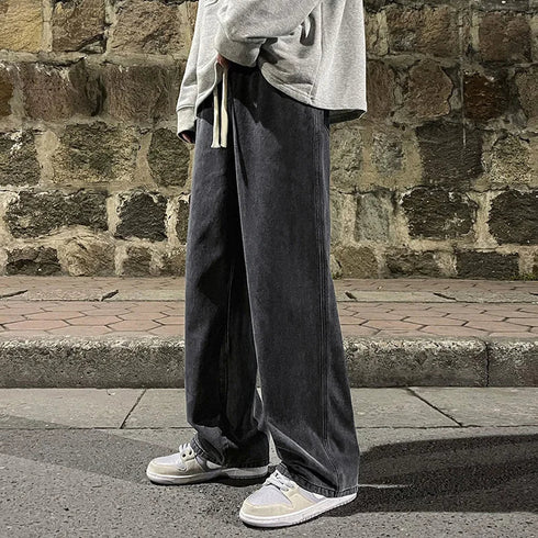 High Street Straight Loose Wide Leg Baggy Jeans