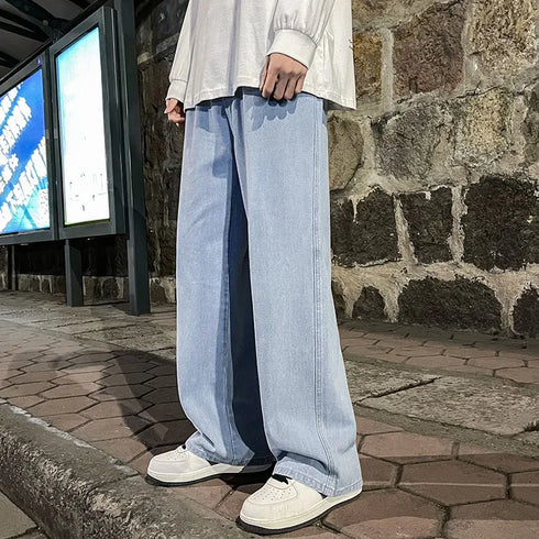 High Street Straight Loose Wide Leg Baggy Jeans