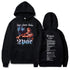90s Tupac Graphic Oversized Pull over Hoodies