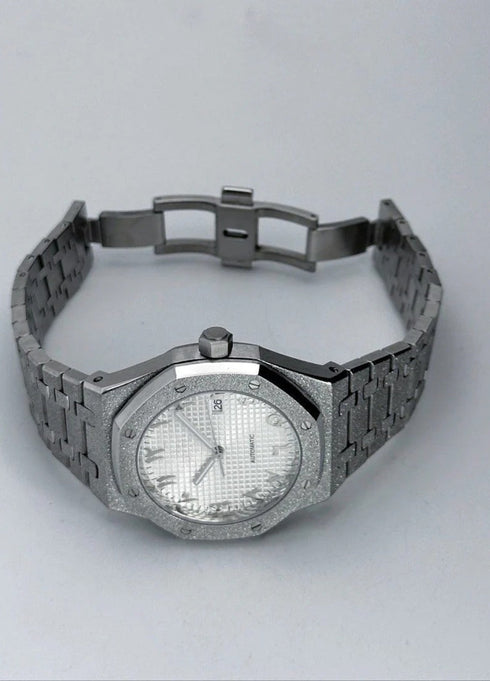 Seiko Mod Frosted Royal Oak | Silver