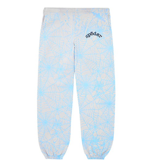 Sp5der AOP Web Heather Grey Sweatpants