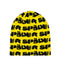 Sp5der Fuzzy Logo Skully Beanie Yellow/Black
