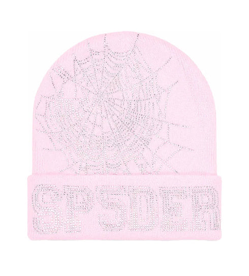 Sp5der Web Beanie Pink