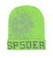 Sp5der Web Rhinestone Beanie Green