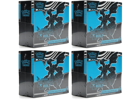 2025 Pokémon Scarlet & Violet Black Bolt Elite Trainer Box 4x Lot