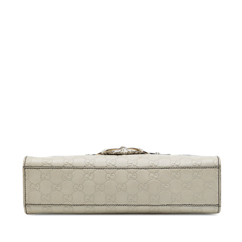 Emily Chain Flap Bag Guccissima Leather Medium