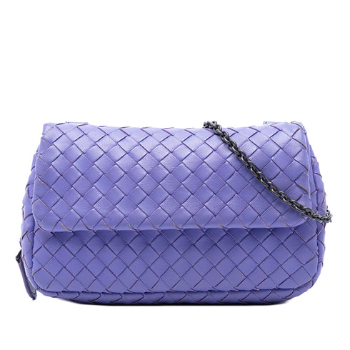 Expandable Chain Crossbody Bag Intrecciato Nappa Small