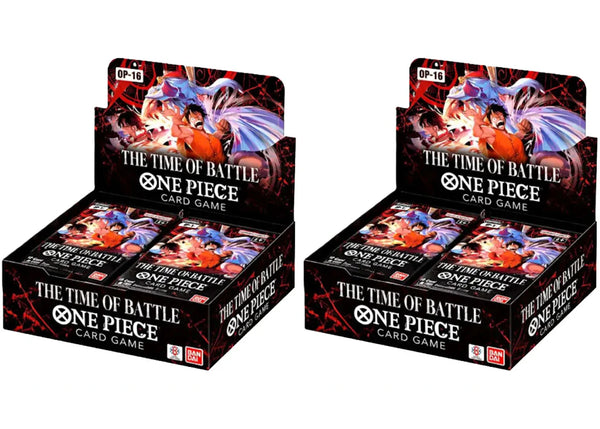 2026 Bandai One Piece The Time Of Battle (OP-16) Booster Box 2x Lot