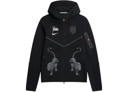 Nike x Patta x Netherlands KNVB Tech Fleece Zip Windrunner Hoodie Black