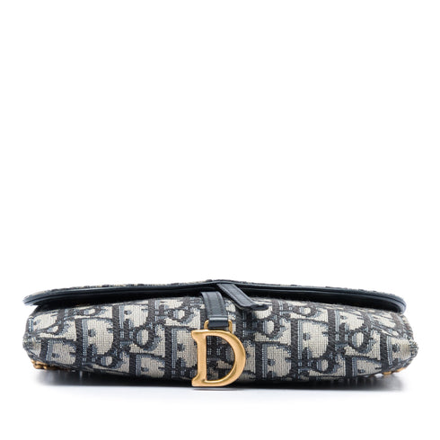 Saddle Chain Wallet Oblique Canvas