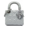 Lady Dior Chain Bag Cannage Quilt Iridescent Leather Mini