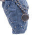 22 Chain Hobo Quilted Studded Denim Mini