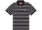 Supreme Washed Stripe Polo Black
