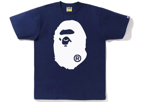 BAPE Bicolor Big Ape Head Tee Navy