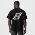 0797. Tech Essential™ Relaxed Tee - Black "Infinite Mindset"