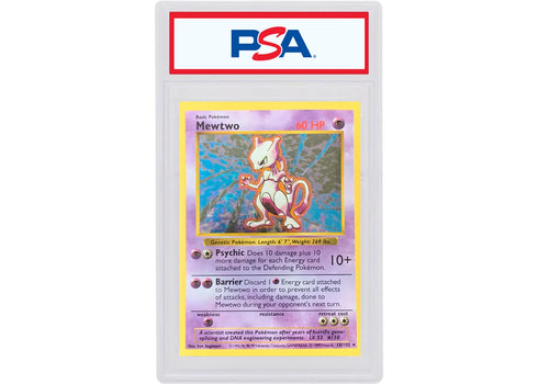 Mewtwo-Holo 1999 Pokemon TCG Base Set Shadowless #10/102 (PSA Graded)