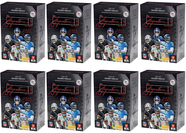 2025 Topps Signature Class Football Value Box 8x Lot