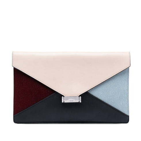 Diamond Clutch Pony Hair and Leather Medium