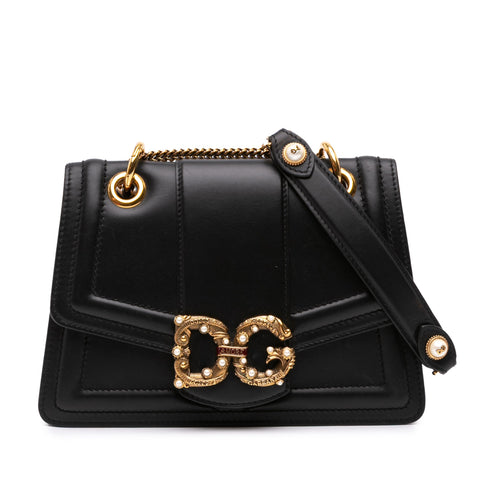 Amore Flap Shoulder Bag Leather Small