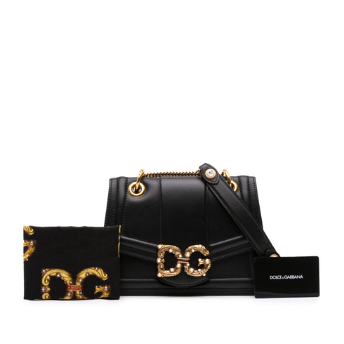 Amore Flap Shoulder Bag Leather Small