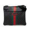 Zip Top Messenger Bag GG Coated Canvas Large