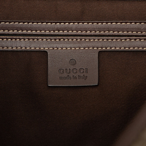 Double Buckle Messenger Bag GG Coated Canvas Large
