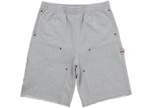 Supreme Double Knee Painter Sweatshort Grey