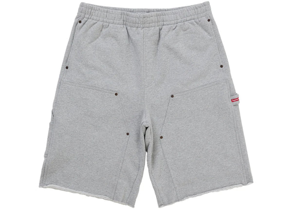 Supreme Double Knee Painter Sweatshort Grey