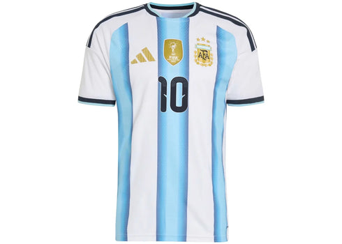adidas Argentina 26 Home Authentic Messi Jersey White/Icey Blue/Light Blue