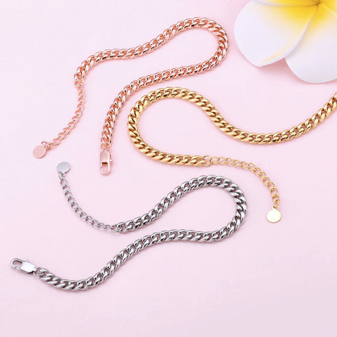 6mm Adjustable Minimal Cuban Anklet