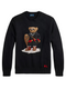 RALPH LAUREN Polo Bear Embroidered Sweater Black